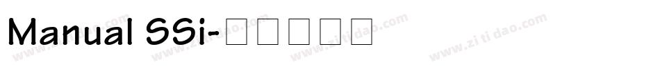 Manual SSi字体转换